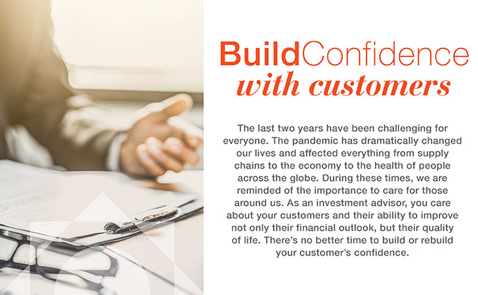 build confidence with customers