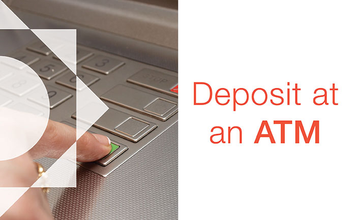 Deposit at an ATM