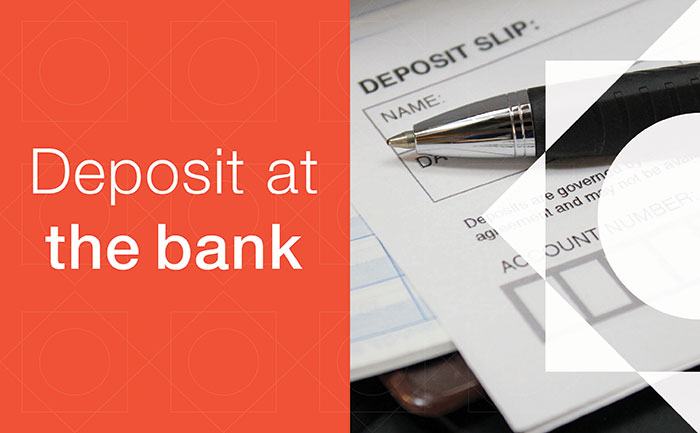 Deposit at the bank