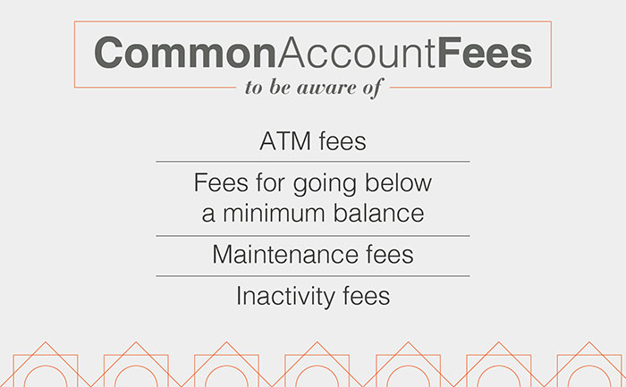 Common Account Fees to be aware of